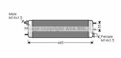 AVA QUALITY COOLING ms3532 -  Масляный радиатор, автоматическая коробка передач